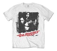 Iggy & the Stooges - T-Shirt # XL White Unisex # Four Faces [Import]