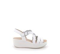 Igi&Co Femme Candy Sandale cale, Blanc 74, 36 EU