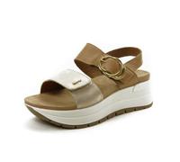 IGI&CO Femme D.Sirena Sandale cale, Platine Biscuit, 37 EU