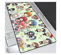 IGIRC Angel Beats 800X300Mm Mouse Pad, Extended XXL Grand Tapis De Souris De Jeu Professionnel avec Base De 3Mm D'Épaisseur, pour Ordinateurs Portables, Pc, S