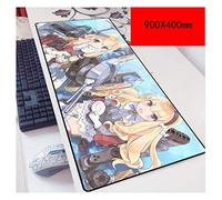 IGIRC Anime Beautiful Girl 900X400Mm De Monstre De Poche, Tapis De Souris Gaming De Précision Et De Rapidité avec Base De 3Mm D'É Paisseur, pour Ordinateurs Portables, P