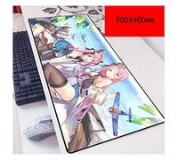 IGIRC Anime Beautiful Girl 900X400Mm De Monstre De Poche, Tapis De Souris Gaming De Précision Et De Rapidité avec Base De 3Mm D'É Paisseur, pour Ordinateurs Portables, K