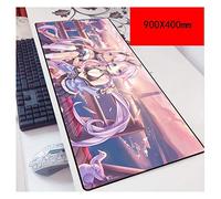 IGIRC Anime Beautiful Girl 900X400Mm De Monstre De Poche, Tapis De Souris Gaming De Précision Et De Rapidité avec Base De 3Mm D'É Paisseur, pour Ordinateurs Portables, L