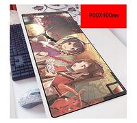 IGIRC Anime Beautiful Girl 900X400Mm De Monstre De Poche, Tapis De Souris Gaming De Précision Et De Rapidité avec Base De 3Mm D'É Paisseur, pour Ordinateurs Portables, U