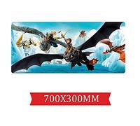 IGIRC Comment Dresser Votre Tapis De Souris Dragon 700X300Mm, Tapis De Souris Gaming avec Base Épaisse Et Précise, pour Ordinateur Portable, Pc, L