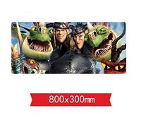 IGIRC Comment Former Votre Tapis De Souris Dragon, 800 X 300 X 3 Mm, Base en Caoutchouc Antidérapante, Compatible avec Les Souris Laser Et Optiques, K
