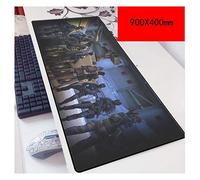 IGIRC Crossing The War 900X400Mm, Tapis De Souris De Jeu Ultra-Précis Et Rapides avec Une Base De 3Mm D'Épaisseur, pour Ordinateurs Portables, P