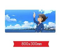 IGIRC Detective Conan Mouse Tap Gaming, 800 X 300 X 3 Mm, Base en Caoutchouc Antidérapante, Compatible avec Les Souris Laser Et Optiques, H