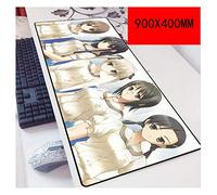 IGIRC Edge of Space Anime 900X400Mm, Tapis De Souris Gaming De Précision Et De Rapidité avec Base De 3Mm D'Épaisseur, pour Ordinateurs Portables, B