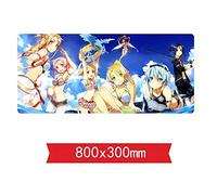 IGIRC Épée d'art en Ligne Tapis De Souris 800X300Mm, Tapis De Souris Speed Gaming, Grand Tapis De Souris Grand Format XXL avec Base Épaisse De 2 Mm, pour Ordinateurs Portables, Pc