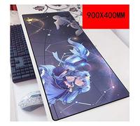 IGIRC Hatsune Miku 900X400Mm, Tapis De Souris De Jeu Rapide Et Précis avec Une Base Épaisse De 3 Mm, pour Ordinateurs Portables, K