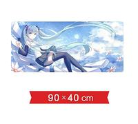 IGIRC Hatsune Miku 900X400Mm Tapis De Souris, Étendu XXL Grand Tapis De Souris De Jeu Professionnel avec Base De 3Mm D'Épaisseur, pour Ordinateurs Portables, Pc