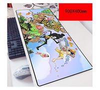 IGIRC One Piece 900X400Mm, Tapis De Souris De Jeu Ultra-Précis Et Rapides avec Une Base De 3Mm D'Épaisseur, pour Ordinateurs Portables, E