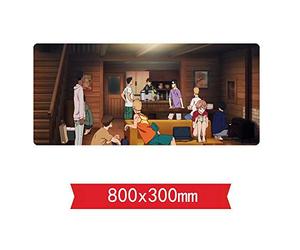 IGIRC Tapis De Souris À Souffler Le Vent Fort, 800 X 300 X 3 Mm, Base en Caoutchouc Antidérapante, Compatible avec Les Souris Laser Et Optiques, K