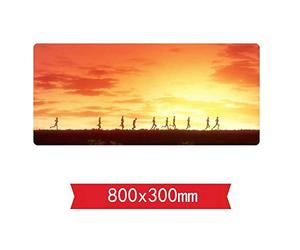IGIRC Tapis De Souris À Souffler Le Vent Fort, 800 X 300 X 3 Mm, Base en Caoutchouc Antidérapante, Compatible avec Les Souris Laser Et Optiques, E
