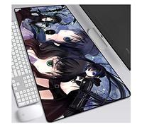 IGIRC Tapis De Souris Black Rock Shooter 900X400Mm, Tapis De Souris Speed Gaming, Large XXL Large Tapis De Souris avec Base Épaisse De 3Mm, pour Ordinateurs Portables, Pc, V