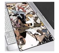 IGIRC Tapis De Souris Bungo Stray Dogs 800 X 300 Mm, Surface De Texture Lisse Mousepad, Meilleure Expérience De Précision, Base De 3 Mm D'Épaisseur, pour Ordinateurs Portables, Pc, D