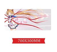 IGIRC Tapis De Souris Cartoon Sailor Moon 700X300Mm, Grand Tapis De Souris De Jeu Professionnel XXL Étendu avec Base De 3 Mm D'Épaisseur, pour Ordinateurs Portables, Pc