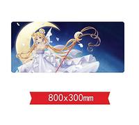 IGIRC Tapis De Souris Cartoon Sailor Moon 800X300Mm, Tapis De Souris Speed Gaming, Grand Tapis De Souris Grand Format XXL avec Socle Épais De 2Mm, pour Ordinateurs Portables, Pc