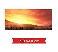 IGIRC Tapis De Souris De 900X400Mm Soufflant dans Le Vent Fort, Tapis De Souris De Jeu Rapide Et Précis avec Une Base De 3Mm D'Épaisseur, pour Ordinateurs Portables, Pc, M