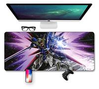 IGIRC Tapis De Souris De Jeu Cool Mech Warrior - Dimension 800 X 400 X 3 Mm - Base en Caoutchouc Antidérapante - Tissage Texturé Traité Spécial Et Bord Cousu, J