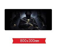 IGIRC Tapis De Souris De Jeu De Jeux De Guerre - Dimension De 800X300X3Mm - Base en Caoutchouc Antidérapante - Tissage Texturé Traité Spécial Et Bord Cousu, G