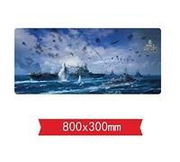 IGIRC Tapis De Souris De Jeu De Vitesse De La Guerre des Avions | Tapis De Souris XXL | 800 X 300Mm Grand Format |Base De 2Mm D'Épaisseur | Précision Et Vitesse Parfaites, F