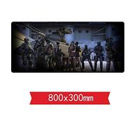 IGIRC Tapis De Souris De Jeu - Dimension 800X300X3Mm - Base en Caoutchouc Antidérapante - Tissage Texturé Traité Spécial Et Bord Cousu, E