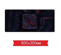 IGIRC Tapis De Souris De Jeu Dota - Dimension 800 X 300 X 3 Mm - Base en Caoutchouc Antidérapante - Tissage Texturé Traité Spécial Et Bord Cousu, B