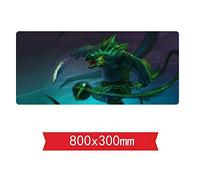 IGIRC Tapis De Souris De Jeu Dota - Dimension 800 X 300 X 3 Mm - Base en Caoutchouc Antidérapante - Tissage Texturé Traité Spécial Et Bord Cousu, F