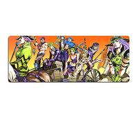 IGIRC Tapis De Souris De Jeu en Caoutchouc Naturel Antidérapant avec Bord De Verrouillage De 3 Mm, A, Bizarre Adventure 800X300Mm