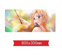 IGIRC Tapis De Souris De Jeu Lie in April - Dimension 800 X 300 X 3 Mm - Base en Caoutchouc Antidérapante - Tissage Texturé Traité Spécial Et Bord Cousu, I