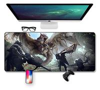 IGIRC Tapis De Souris De Jeu Monster Hunter World Speed, Tapis De Souris 700 X 300 Mm, Large Tapis De Souris Grand Format XXL avec Base Épaisse De 3 Mm, Précision Et Rapiditéparfaites