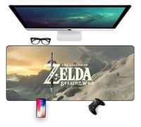 IGIRC Tapis De Souris De La Légende Zelda Wilderness Speed Gaming, Tapis De Souris 800X400 Mm, Grand Tapis De Souris Grand Format XXL avec Base De 3 Mm D'Épaisseur, pour Ordinateurs Portables, Pc,F