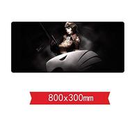 IGIRC Tapis De Souris De Prise De Vue Rapide - Dimension 800X300X3Mm - Base en Caoutchouc Antidérapante - Tissage Texturé Traité Spécial Et Bord Cousu, H