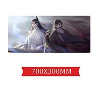 IGIRC Tapis De Souris De Style Chinois 700X300Mm Mouse Pad, Extended XXL Grand Tapis De Souris De Jeu Professionnel avec Base De 3Mm D'Épaisseur, pour Ordinateurs Portables, Pc, E