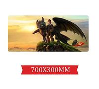 IGIRC Tapis De Souris Dragon pour Garçon, 700X300Mm Mouse Pad, Tapis De Souris Gaming avec Précision Et Rapidité Parfaites, avec Socle De 3Mm D'Épaisseur, pour Ordinateurs Portables
