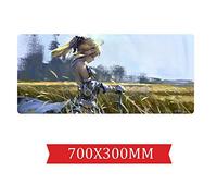IGIRC Tapis De Souris Fate Stay Night Saber 700X300Mm, Large XXL Grand Tapis De Souris De Jeu Professionnel avec Base De 3Mm D'Épaisseur, pour Ordinateurs Portables, Pc