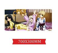 IGIRC Tapis De Souris Fate Stay Night Saber 700X300Mm, Large XXL Grand Tapis De Souris De Jeu Professionnel avec Base De 3Mm D'Épaisseur, pour Ordinateurs Portables, Pc
