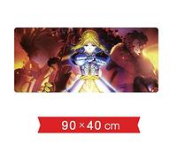 IGIRC Tapis De Souris Fate Stay Night Saber 900X400Mm, XXL Étendu Grand Tapis De Souris De Jeu Professionnel avec Base De 3Mm D'Épaisseur, pour Ordinateurs Portables, Pc,