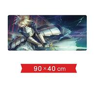 IGIRC Tapis De Souris Fate Stay Night Saber 900X400Mm, XXL Étendu Grand Tapis De Souris De Jeu Professionnel avec Base De 3Mm D'Épaisseur, pour Ordinateurs Portables, Pc, K