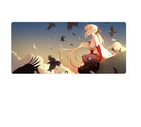 IGIRC Tapis De Souris Fate Stay Night Saber Speed Gaming, Tapis De Souris 800X300 Mm, Grand Tapis De Souris Grand Format XXL avec Base De 3 Mm D'Épaisseur, pour Ordinateurs Portables