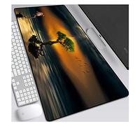 IGIRC Tapis De Souris Flamingo 900X400Mm, Literie Étendue XXL, Grand Tapis De Souris Professionnel avec Base De 3Mm D'Épaisseur, pour Ordinateurs Portables, Pc, H