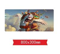 IGIRC Tapis De Souris Gaming De La Tour À Couteau - Dimension 800 X 300 X 3 Mm - Base en Caoutchouc Antidérapante - Tissage Texturé Traité Spécial Et Bord Cousu, F