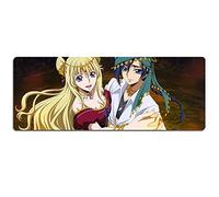 IGIRC Tapis De Souris Rebel Lulu 800X300Mm Extra-Large, Tapis De Jeu, Tapis De Souris Anti-Dérapant en Caoutchouc Naturel avec Bordure Verrouillable De 3 Mm, N