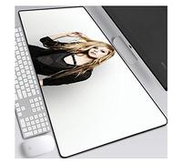 IGIRC Tapis De Souris Speed Gaming Avril Lavigne, Tapis De Souris 900X400 Mm, Large Tapis De Souris Grand Format XXL avec Base Épaisse De 3 Mm, Précision Et Rapidité Parfaites