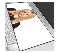 IGIRC Tapis De Souris Speed Gaming Avril Lavigne, Tapis De Souris 900X400 Mm, Large Tapis De Souris Grand Format XXL avec Base Épaisse De 3 Mm, Précision Et Rapidité Parf