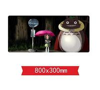 IGIRC Tapis De Souris Très Grand, Mon Voisin800X300Mm, Tapis De Souris De Jeu, Tapis De Souris De Jeu Antidérapant en Caoutchouc Naturel avec Bordure Verrouillable De 3 Mm, E