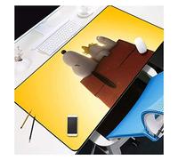 IGIRC Tapis de Souris White Dog 800X300mm Mouse Pad, Speed Gaming Mousepad,Extended XXL Large Mousemat with 3mm-Thick Base,for notebooks, PC, R