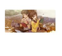 IGIRC Tapis De Table Dessin Animé pour Fille Mignonne Mouse Mat Gaming, 800 X 300 X 3 Mm, Base en Caoutchouc Antidérapante, Compatible avec Les Souris Laser Et Optiques, A